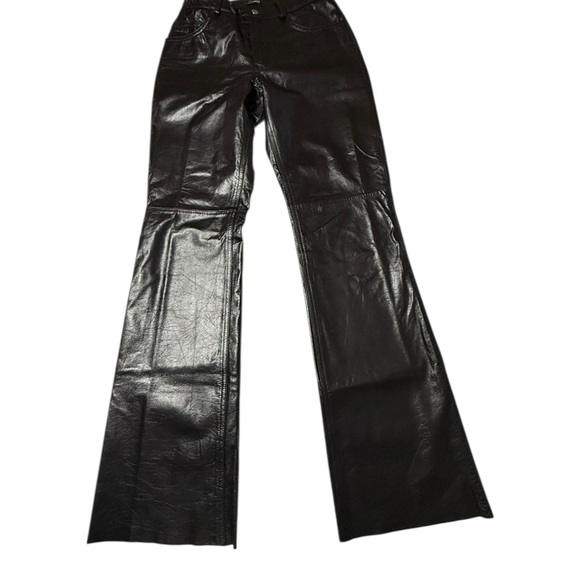 Express Genuine Leather Pants Size 1/2 - Picture 5 of 9